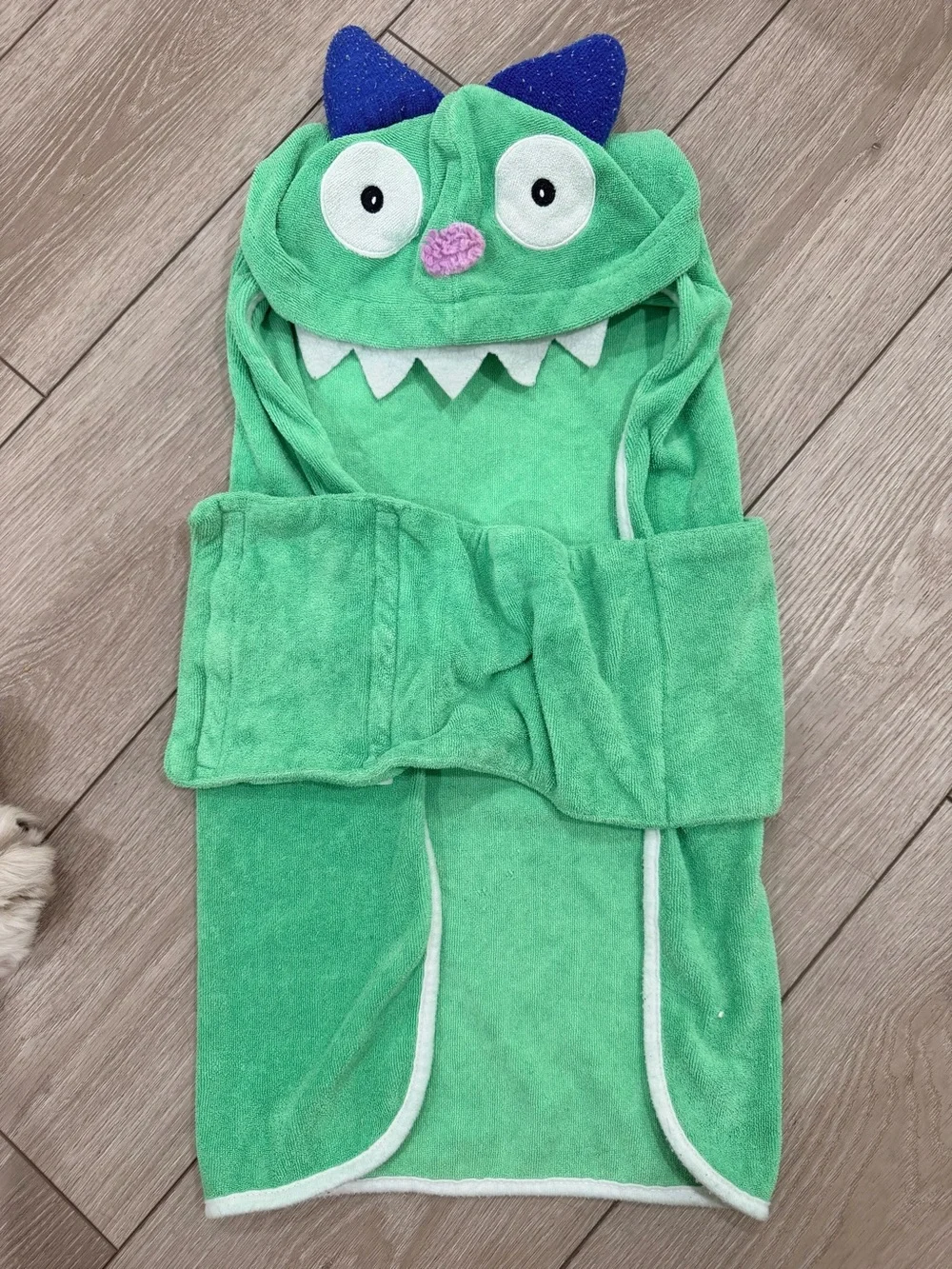Green Cartoon Monster Dog Towel